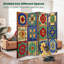 Paravent 4 panneaux à cloison pliable Royal mexicain Talavera