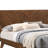 Soer Bed, Chevron Pattern Tall Headboard, Walnut Brown Solid Wood-98890719-98890720