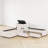 Upholstered L-Shape Double Twin Platform Beds With Trundle-126184570