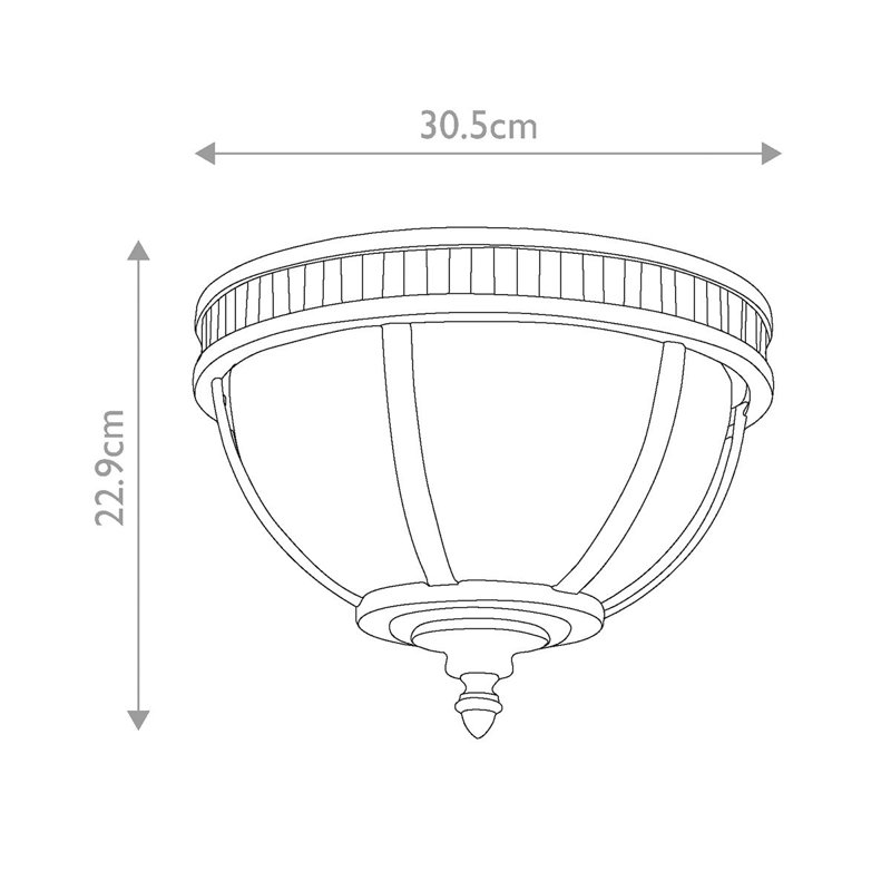 Beachampton Glass Flush Mount