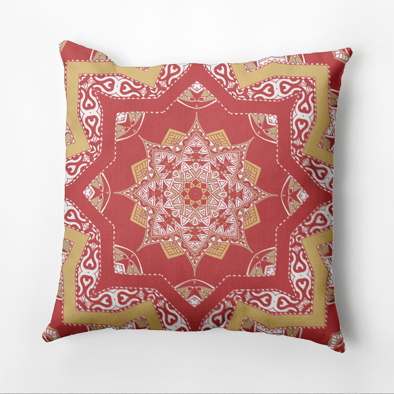 Housse et insert de coussin extérieur d'extérieur, Corail, H 16 po x l 16 po