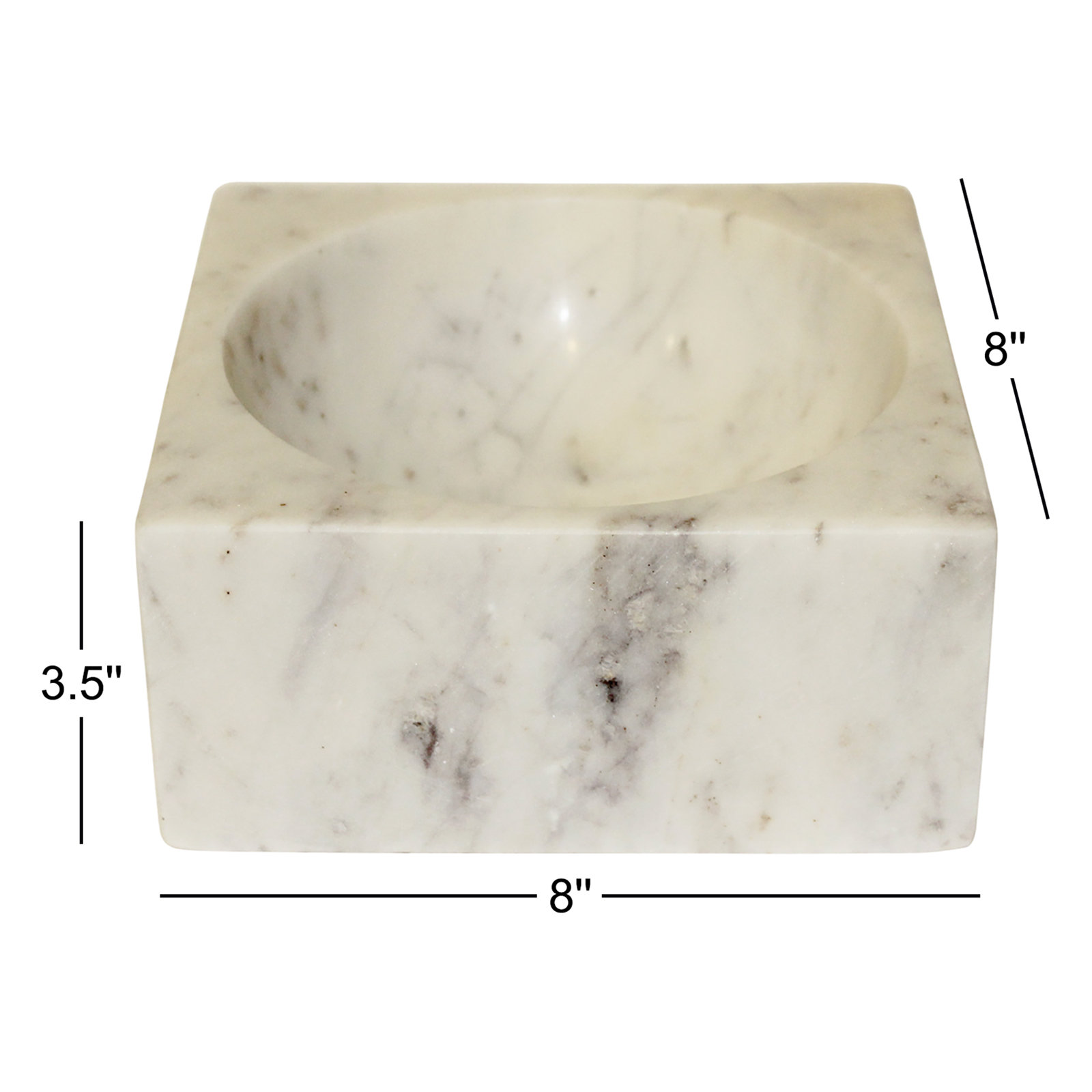 Matheson Marble Decorative Bowl 1, 8"