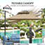 300cm Lighted Tilt Cantilever Parasol-1093287697