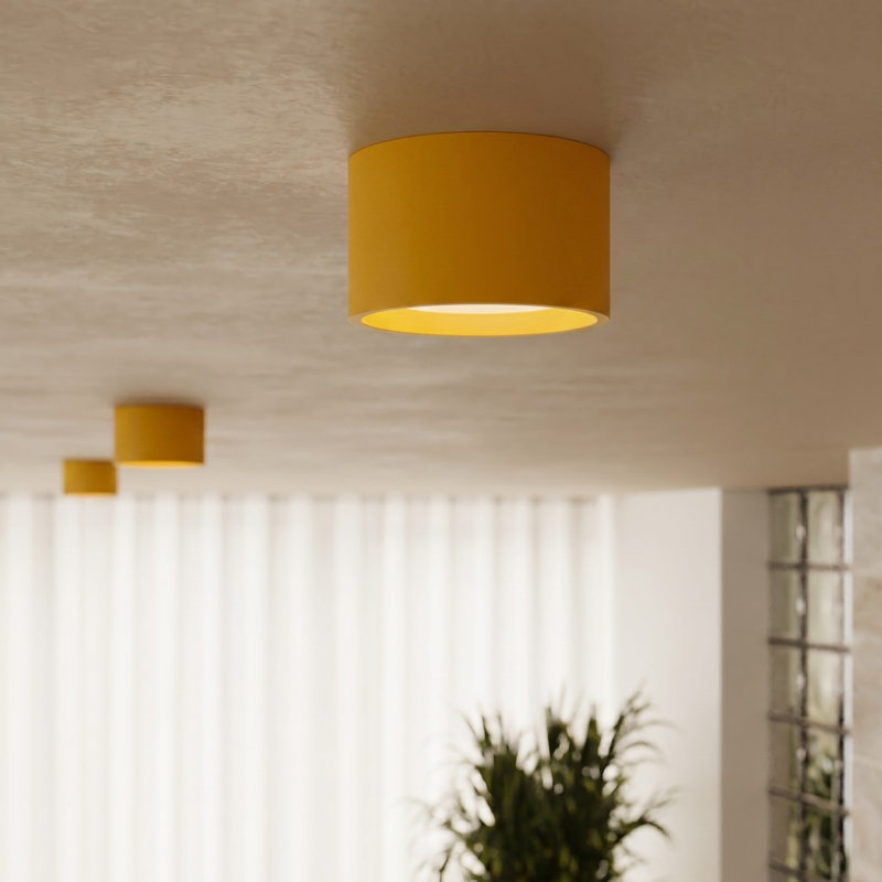 MODO Aluminium Flush Mount, Light Blue, 10x10x6 cm, 1 Light