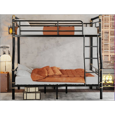 Full XL Over Queen Metal Bunk Bed