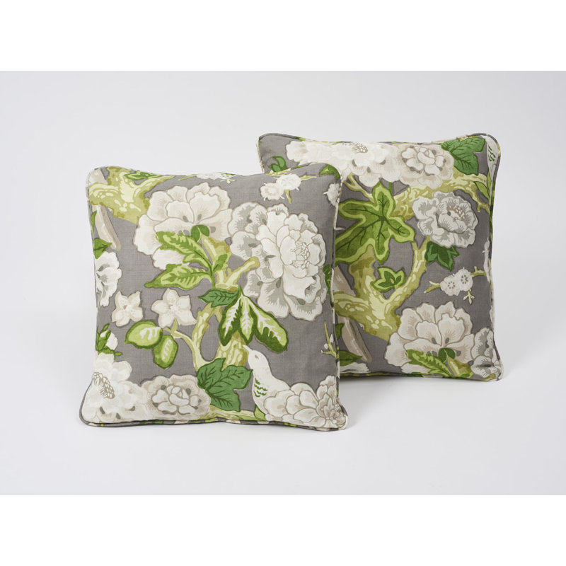 Schumacher x Mary McDonald Bermuda Blossoms Pillow