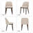 Upholstered Solid Wood Fabric Dining Chair-4463204