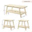 Ensemble de 3 tables basses, table basse et deux tables de bout