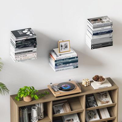 Étagères à livres flottantes pour mur