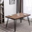 Ensemble de salle à manger 5 pièces: table en épingle à cheveux et 4 chaises à dossier croisé, noir riche-299418498