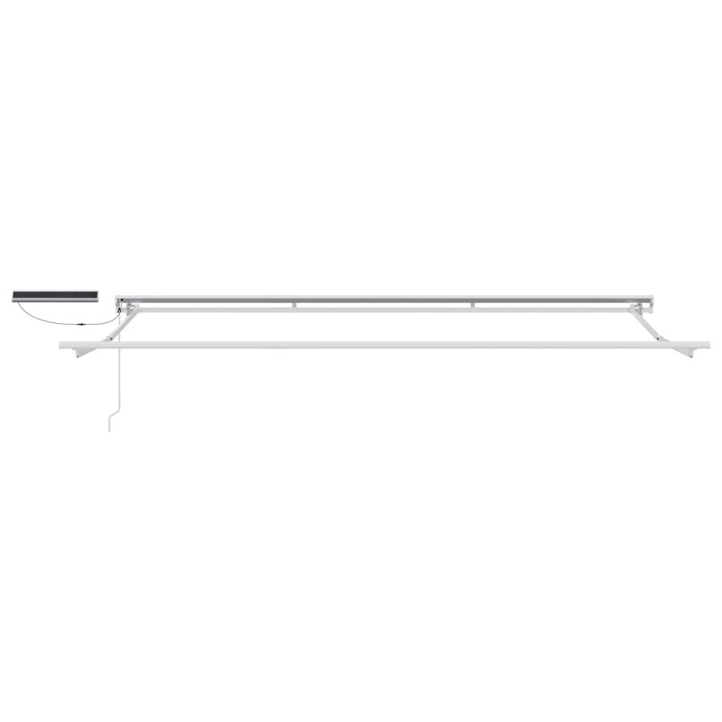 VidaXL Polyester Cover Retractable Patio Awning, 450cm W x 300cm D, White