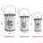 Christmas Metal Bucket Set Of 3