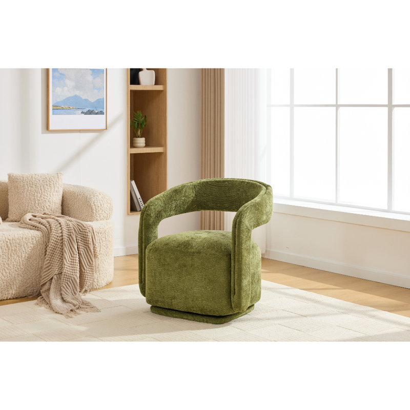 Upholstered Accent Chair, Green
