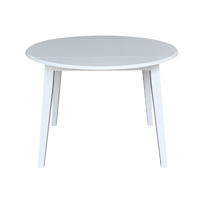 Franklinville Extendable Round Solid Wood Dining Table