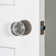 Viaggio Circolo Hammered Texture Rosette Double Dummy with Circolo Crystal Knob