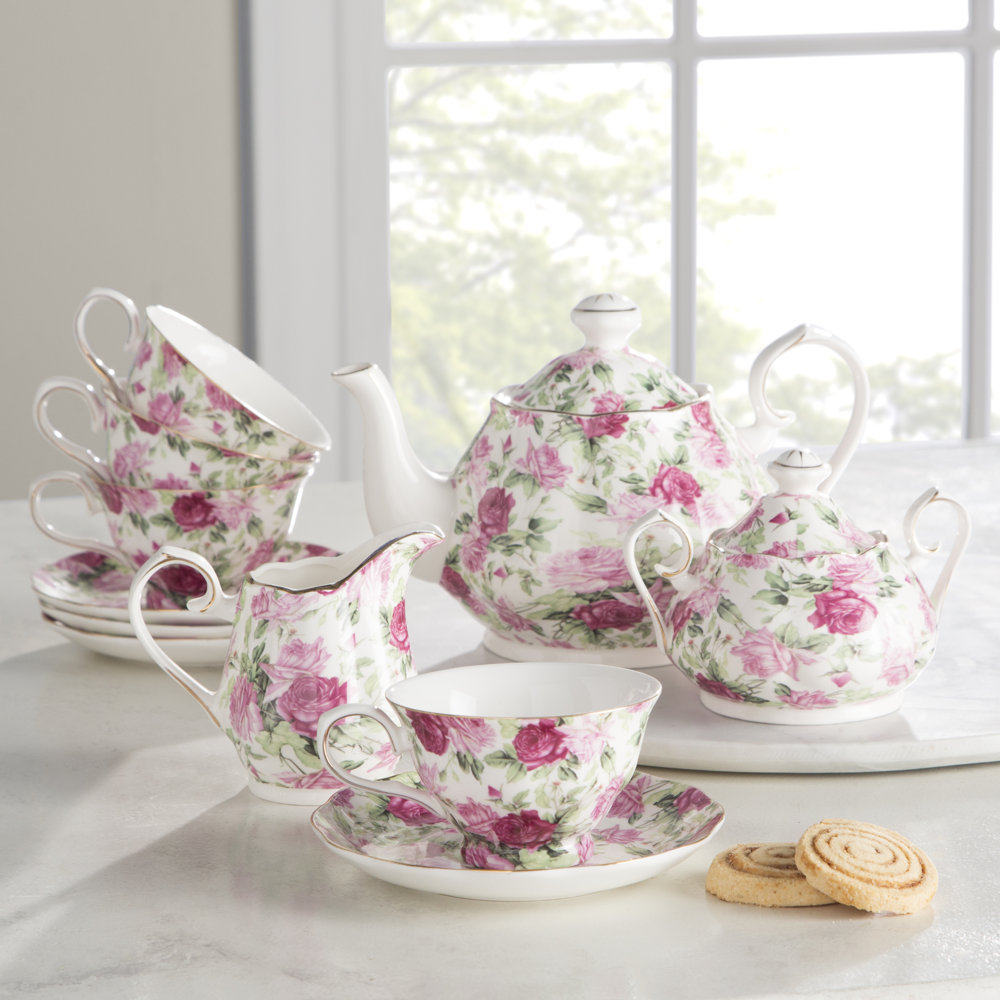 Grace's Tea Ware 32oz. Floral Teapot