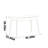 Cream colored solid wood rounded desk-1704177586