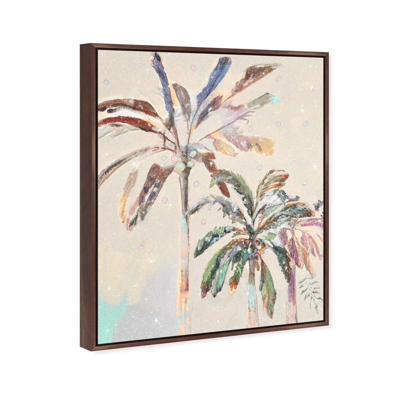 Oliver Gal Michaela Nessim - Inevitable Joy Noon II Floral and Botanical - Diamond Dust Framed Canvas Art, 37" H x 31" W