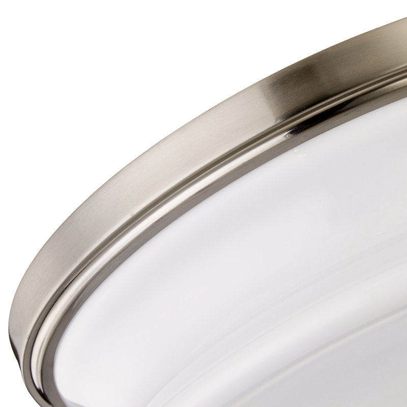 Plafonnier encastré simple à 1 lumière DEL Drift, H 3,5 po x l 13 po x P 13 po