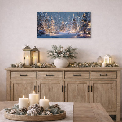 «Enchanted Winter Lights», art mural sur toile