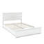 Lit plateforme moderne avec tête de lit chic et lattes de bois Iven-126137664