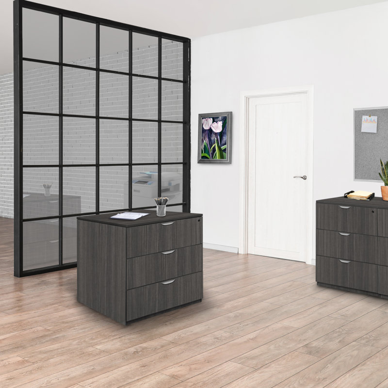 Nebih Stand Up Back to Back Lateral File/ Lateral File, Brown