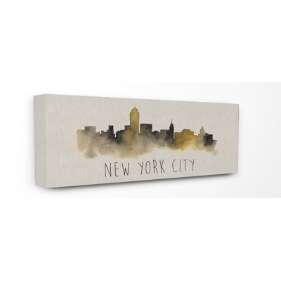 « new york city horizon silhouette », impression