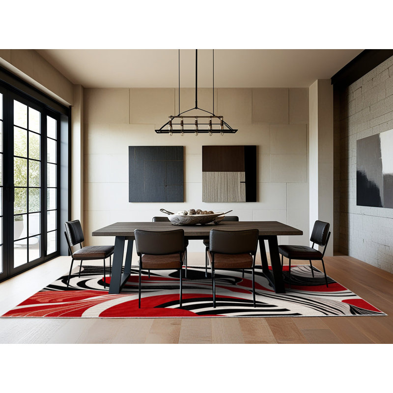 Ember Mirage Rug, Square 5'