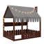 Lit de sol pour enfants de style Montessori équipé d'une barrière de sécurité, d'un auvent, d'un éclairage et de trois unités de rangement-1230031990-1230031991