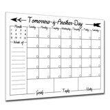 Tableau mémo mural calendrier effaçable à sec