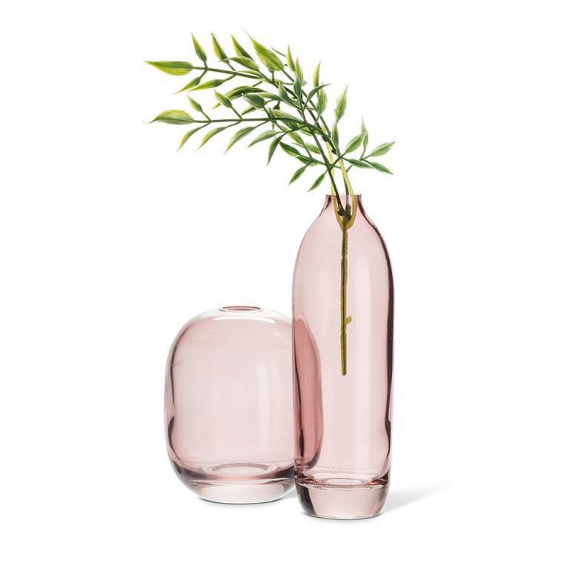 Medium Barrel Bud Vase, Dark Rose