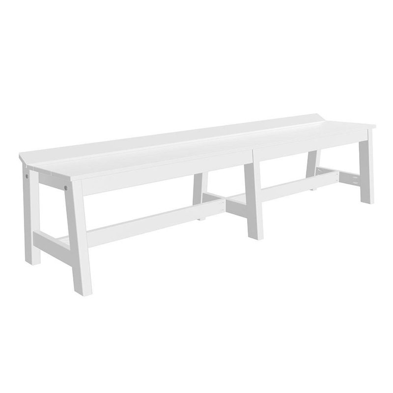Banc de pique-nique en plastique café Cyron, Blanc