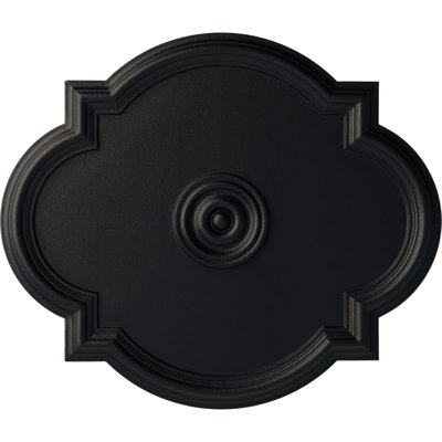 Médaillon Endurathane Attica avec plafond rose, DO 26 po x P 3 3/4 po x P 1 1/2 po (convient aux auvents jusqu'à 4 1/2 po), finition en nuage peinte à la main peinte à la main