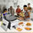 Electric Deep Countertop Fryer Stainless Steel with Timer and Drain