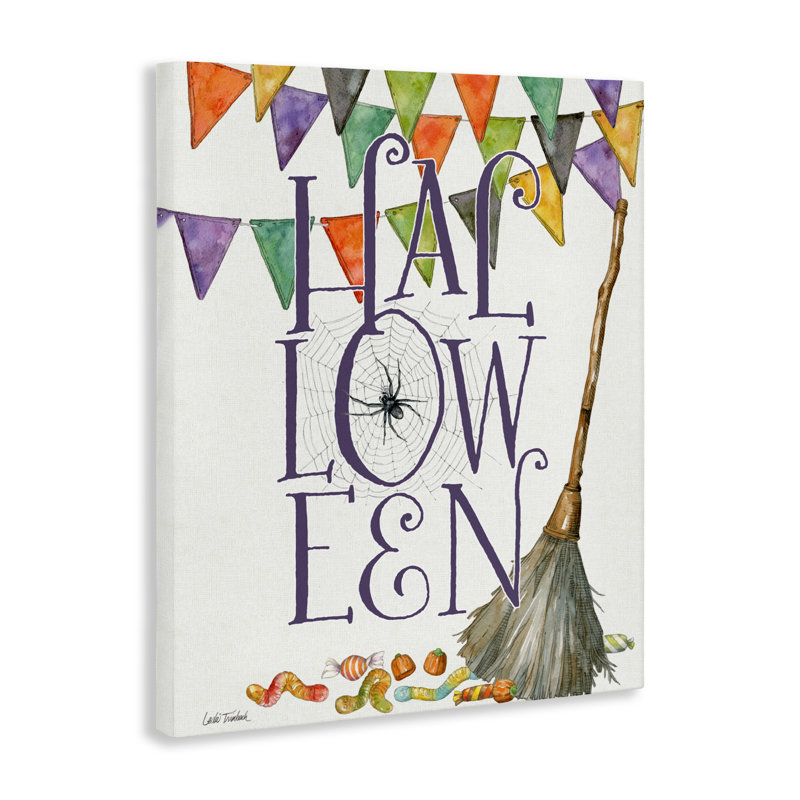 Toile d'Halloween SpellBond, design par Leslie Trimbach, H 40 po x l 30 po