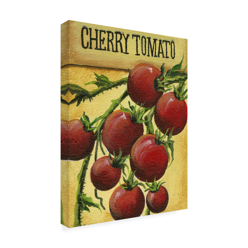 «Ayluardo Seed Packets 06 - Cherry Tomato On Canvas» par Debbi Wetzel, reproduction, H 19 po x l 14 po x P 2 po