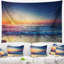Tapisserie «Seashore Beautiful Sunrise over Sea»-28491131