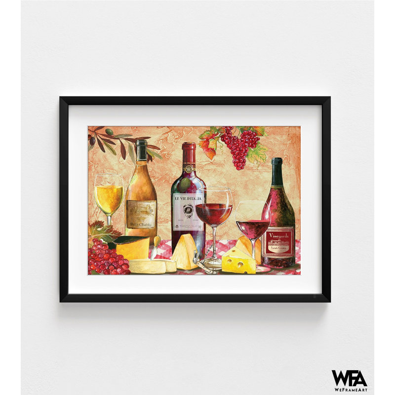 Idée de vin, décoration de vin pour décoration murale, idée de cuisine de cuisine italienne, idée de conception de bouteille de vin, affiche de vin