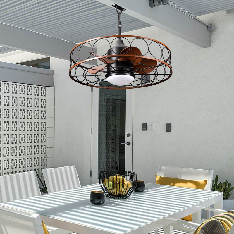 Ventilateur de plafond étanche à l'eau avec lumières DEL OutDoor