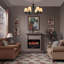 Electric Set Sq Ft Heater Faux  Insert With Infrared Flames For Existing Fireplaces Remote Control Included