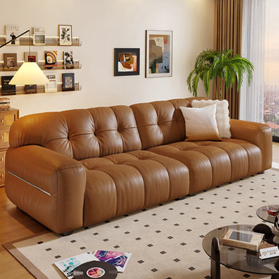  Coussin modulaire en cuir véritable