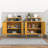 Multifunctional Lockable Storage Cabinet, 3-Tier Side Cabinet with Power Strip & USB Ports, Adjustable Shelf, for Living Room, Home, Office-1074458085