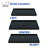 48x36 Inch Black Rectangle Acrylic Shower Pan with Drain Center Wear Resistant Waterproof Tray for Bath Remodel