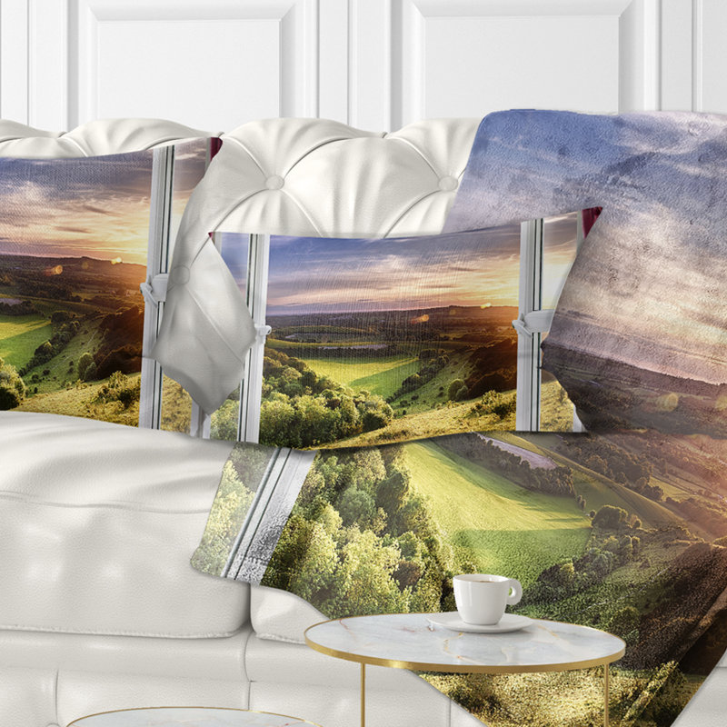 Landscape Reversible Throw Pillow
