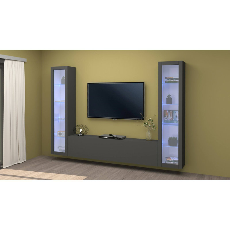 Caliopia Rectangle Accent Cabinet, Anthracite