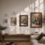 Faded Florals Boho - Framed Print-117053054-117053048