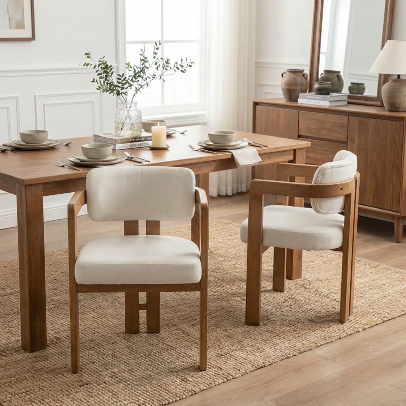 Chaise rembourrée Bula Stanford, Beige