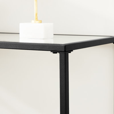 Sydney 100cm Glass Top Console Table