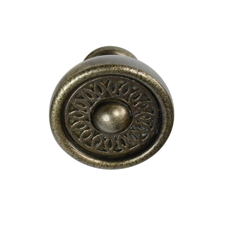 Wilmont 1 1/4" Diameter Round Knob, Gunmetal