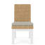 Chaise rembourrée en bois massif Lana 